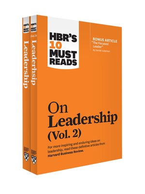cover image of HBR's 10 Must Reads on Leadership 2-Volume Collection